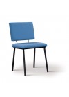 cadeira estofada azul