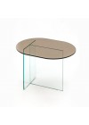 mesa lateral de vidro