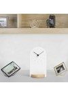relógio minimalista de madeira e metal