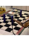 tapete-xadrez-design-rotulo-em-branco