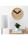 relógio de madeira minimalista