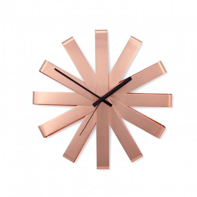 relógio de parede cobre design inovador