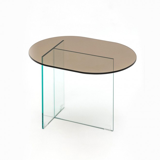 mesa lateral de vidro