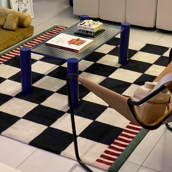 tapete-xadrez-design-rotulo-em-branco