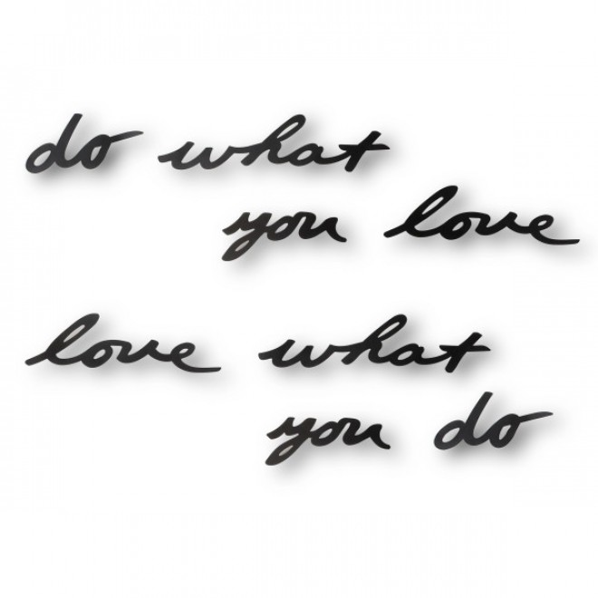 Letreiro de Parede Mantra Do What You Love