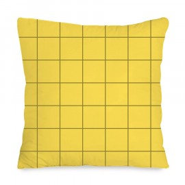 Capa de Almofada Quadri Amarela