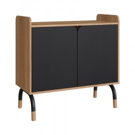 Armário Baixo Verge Hanover e Preto