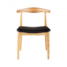 Cadeira Elbow Chair Couro Natural