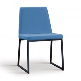Cadeira Estofada Eva Azul