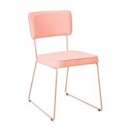 Cadeira Estofada Kim Rosa