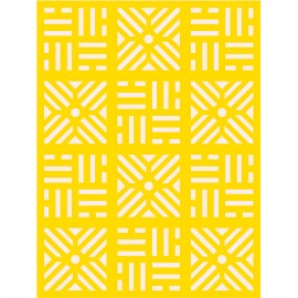 Kit Lambe Lambe Cobogo Amarelo 