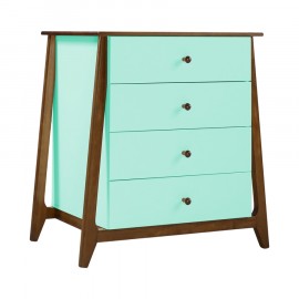 Cômoda 4 Gavetas Floripa Verde Menta