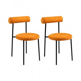 Conjunto de 2 Cadeiras Olivia Caramelo