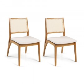 Conjunto de 2 Cadeiras de Palhinha Martini