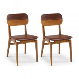 Conjunto de 2 Cadeiras Estofadas Balti