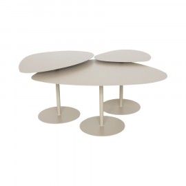 Conjunto de Mesas de Centro Orgânicas Taupe