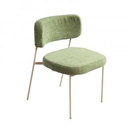 Cadeira Slim Bouclé Verde