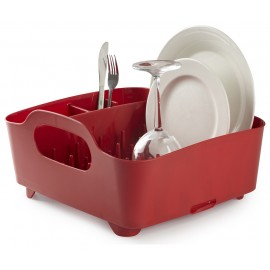 Escorredor de Pratos Tub Vermelho