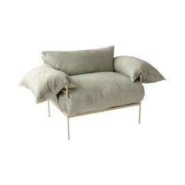 Poltrona Asa Bouclé Everest Green
