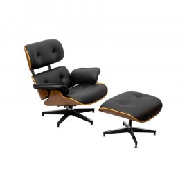 Poltrona e Puff Charles Eames