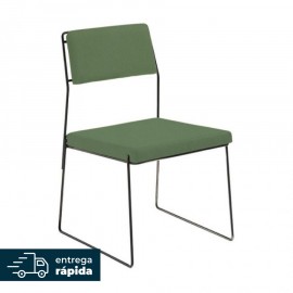 Cadeira Estofada Spot Verde