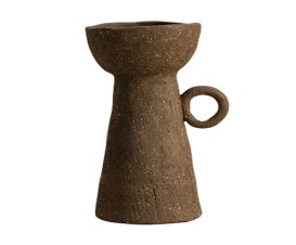 Conjunto de 2 Castiçais Brutalismo Preto