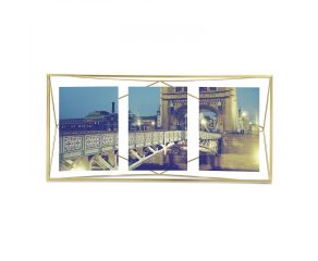 porta-retrato prisma multi dourado