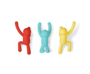 ganchos de parede coloridos