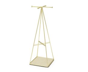 porta-jóias prisma dourado
