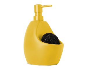 dispenser de sabonete amarelo