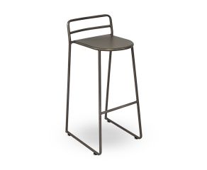 Banqueta Casco - Estanho - 83cm