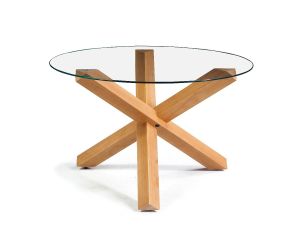 base de mesa em madeira para tampo de vidro