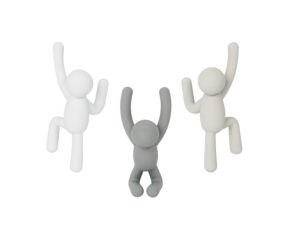 Ganchos de Parede Buddy Cinza