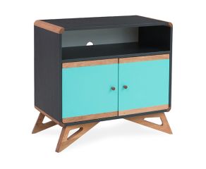 Buffet Mooca Preto Baixo Com Nicho - Azul