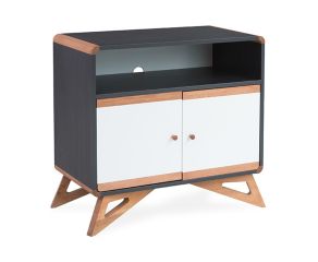Buffet Mooca Preto Baixo Com Nicho - Branco