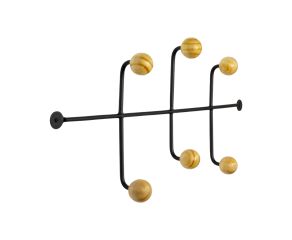 Cabideiro de Parede Madalena Ball Preto