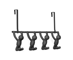 Cabideiro de Porta Buddy Preto Grande