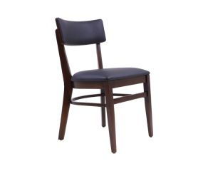 Cadeira Estofada Belair Eco Leather Preto