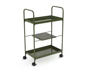carrinho-de-chá-e-bar-industrial-com-prateleiras-verde-musgo