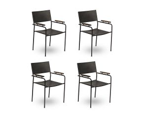 Conjunto de 4 Cadeiras Bogotá Com Braço