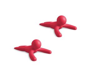 Conjunto de 2 Trava Porta Buddy Vermelho