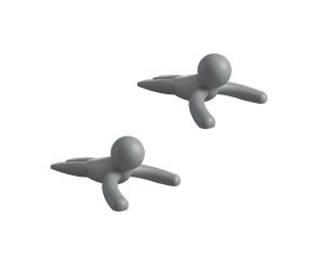 Conjunto de 2 Trava Porta Buddy Cinza