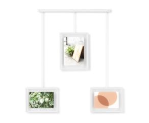 Conjunto de 3 Porta-Retratos Exhibit Branco