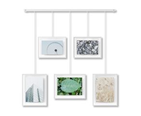 Conjunto de 5 Porta-Retratos Exhibit Branco