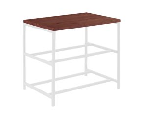 Sapateira Industrial Lazo - Base Branco + Tampo Castanho