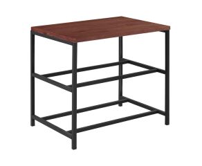 Sapateira Industrial Lazo - Base Preto + Tampo Castanho