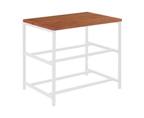 Sapateira Industrial Lazo - Base Branco + Tampo Mel