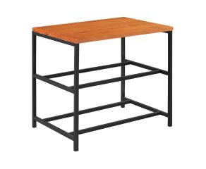 Sapateira Industrial Lazo - Base Preto + Tampo Natural