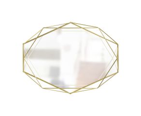 espelho prisma dourado