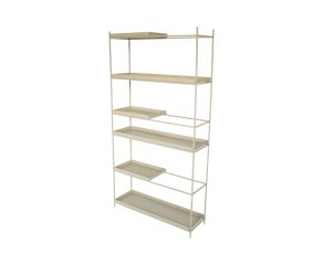 muma estante wire com bandejas taupe